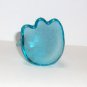 Fenton Glass Buffett Blue 4" Happy Kitty Cat FAGCA Exclusive 2025 by Mosser