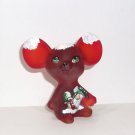 Fenton Glass Red Snowy Gnome Mouse Figurine For WVG by Sunday Davis Ltd Ed of 9
