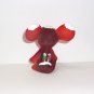 Fenton Glass Red Snowy Gnome Mouse Figurine For WVG by Sunday Davis Ltd Ed of 9