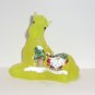 Fenton Glass Mold Topaz Yellow Vaseline Snowy Gnome Horse Foal LE Sunday Davis