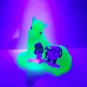 Fenton Glass Mold Topaz Yellow Vaseline Snowy Gnome Horse Foal LE Sunday Davis