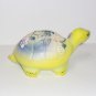 Fenton Glass Dandelion Yellow Gentle Landing Turtle Figurine Ltd Ed 7/32 M Kibbe
