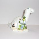 Fenton Glass White Crispy Marshmallow Dinosaur Figurine Ltd Ed #1/41 M. Kibbe