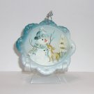 Fenton Glass Frost & Fawn Snowman Christmas Ornament Ltd Ed #15/45 Kibbe Fenton Glass Frost & Fawn Snowman Christmas Ornament Ltd Ed #15/45 Kibbe