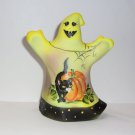 Fenton Glass Dandelion Yellow Boo Kitty Halloween Ghost Figurine Ltd Ed #25/64