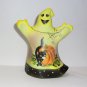 Fenton Glass Dandelion Yellow Boo Kitty Halloween Ghost Figurine Ltd Ed #25/64