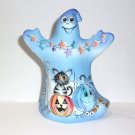 Fenton Glass Happy Tabby Cat Halloween Ghost Figurine Ltd Ed #21/48 Barley