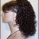 Auburn ponytail clip on hair piece pony extension fall