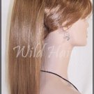 Str Blonde ponytail piece clip pony hair extension fall