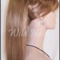 Str Blonde ponytail piece clip pony hair extension fall