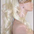 Blonde Ponytail Piece Clip on Pony Hair Extension Fall