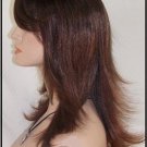 Red Mix Wig Long Layered  Wigs Bangs Layers bang