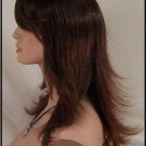 Brown Mix Wig Long Layered  Wigs Bangs Layers bang
