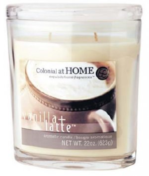 Oval Scented Glass Filled Candle 17cmH - Apricot Mango Sorbet