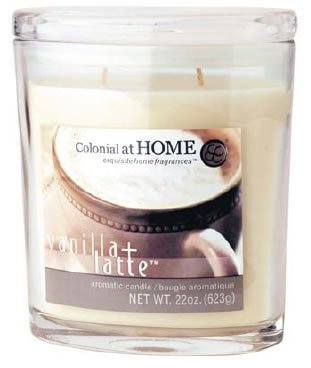 Oval Scented Glass Filled Candle 17cmH - Citrus Sunshine