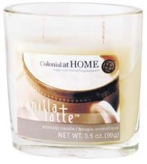 Oval Scented Glass Filled Candle 9cmH - Merlot
