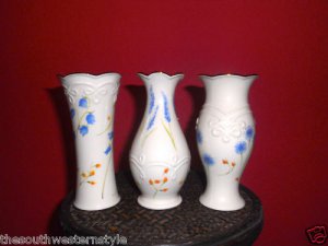 LENOX FINE CHINA 3 VASES SET - NEW