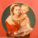 LIMOGES VINT. MADONNA PLATE. HANDPAINTED. ORIG. BOX