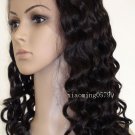 14" #1b full lace wigs human hair Indian remy deep wave