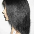 16" #1 YAKI full lace wigs human hair Indian remy black