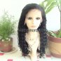 100% Indian Remy Human Hair Wig 18" Full Lace Deep Wave 1b#