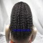 indian remy human hair full lace wig 18" 1b# water wave