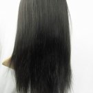real human hair full lace wig 16" 1b# silky straight