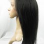 real human hair full lace wig 16" 1b# silky straight