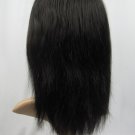 full lace wig remy human hair 14inch 1b# silky straight