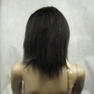 indian remy human hair full lace wig 10" 1b# kinky