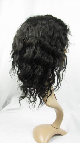 front lace wig remy human hair 10" 1b# deep wave hot!