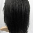 indian remy human hair front lace wig 10" 1# yaki