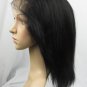 indian remy human hair front lace wig 10" 1# yaki