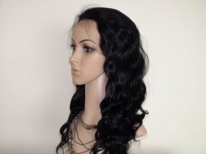 front lace wig 100% remy indian hair bodywave wigs 20''