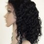 indian remy human hair 18" 1# deep wave front lace wig