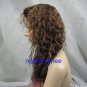 india remy human hair front lace wig 16" 4# curly