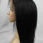 front lace wig remy human hair 14" 1b# yaki straigt
