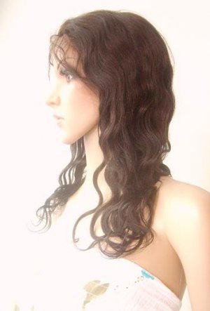 remy human hair full lace wig  14inch 2# body wave
