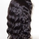 full lace wig remy indian human hair bodywave 14''1b#