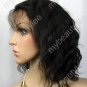 indian remy human hair full lace wig 10" 1# body wave