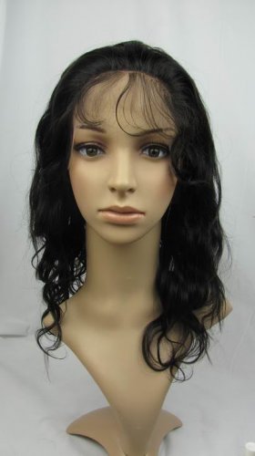 full lace wig remy human hair 12inch 1b# body wave