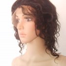 full lace wig indian remy human hair 10" 1b# deep wave