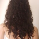 new front lace wig remy human hair 16" 1b# deep wave