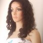 new front lace wig remy human hair 16" 1b# deep wave