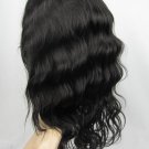 remy indian human hair 12" 1b# body wave front lace wig