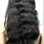 22" body wave indian remy human hair full front lace wig 1b#
