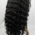 front lace wig remy human hair 16" 1b# deep wave hot!