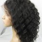 front lace wig remy human hair 14" 1b# deep wave hot!