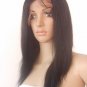 remy human hair 16" 1b# silky straight full lace wig
