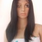 remy human hair 16" 1b# silky straight full lace wig